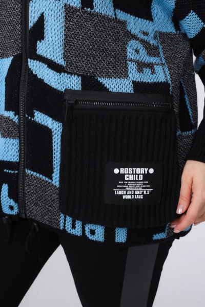 Кардиган BONADI 1807 голубой - фото 8