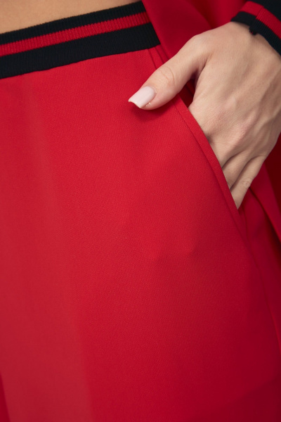 Брюки, жакет Your size 2277 красный - фото 5