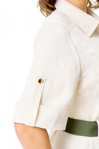 Брюки, жакет VI ORO VR-1265 молоко-олива - фото 10