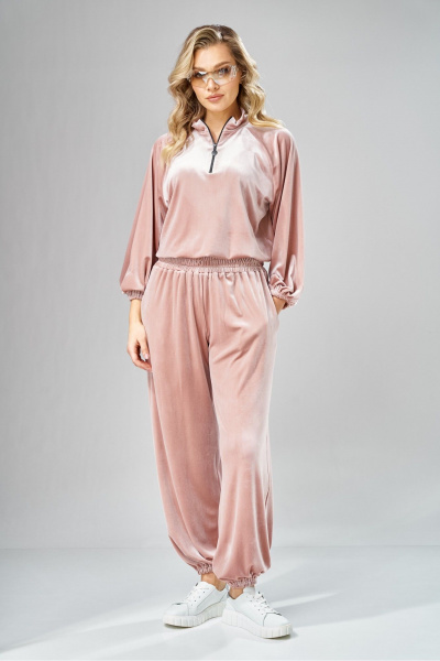 Брюки, джемпер Ольга Стиль С-1004 пудрово-розовый - фото 6
