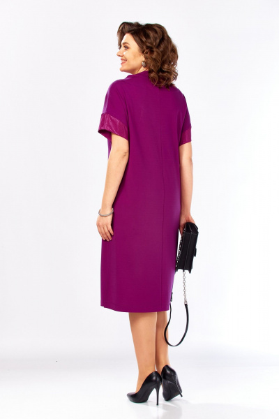 Платье Ольга Стиль С-1005 фуксия - фото 6