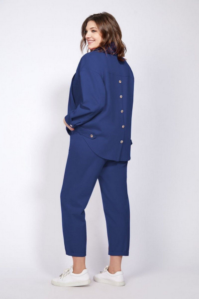 Брюки, рубашка, футболка Милора-стиль 1100/1 синий - фото 2