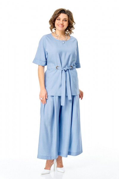 Блуза, брюки VI ORO VR-1267 голубой - фото 22
