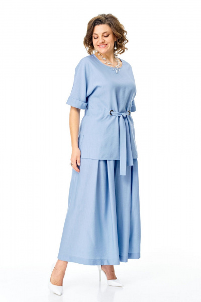 Блуза, брюки VI ORO VR-1267 голубой - фото 20