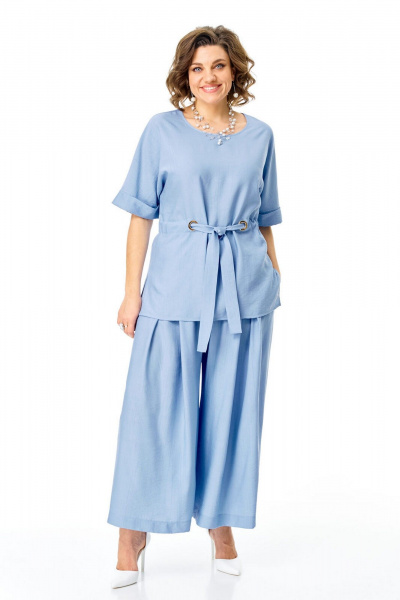Блуза, брюки VI ORO VR-1267 голубой - фото 16