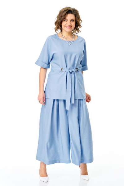 Блуза, брюки VI ORO VR-1267 голубой - фото 8