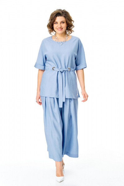 Блуза, брюки VI ORO VR-1267 голубой - фото 6