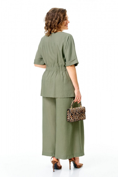 Блуза, брюки VI ORO VR-1267 олива - фото 11