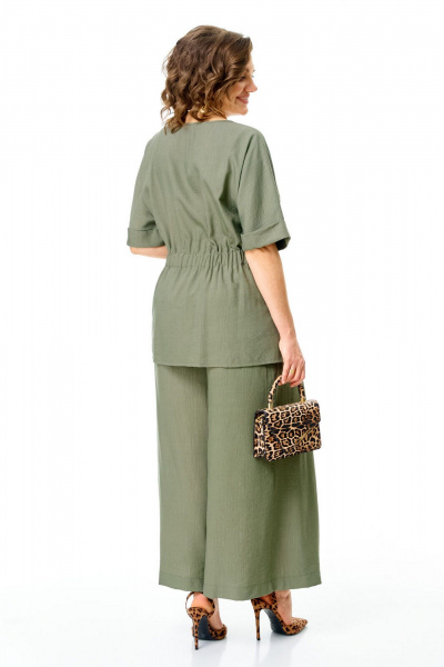 Блуза, брюки VI ORO VR-1267 олива - фото 10