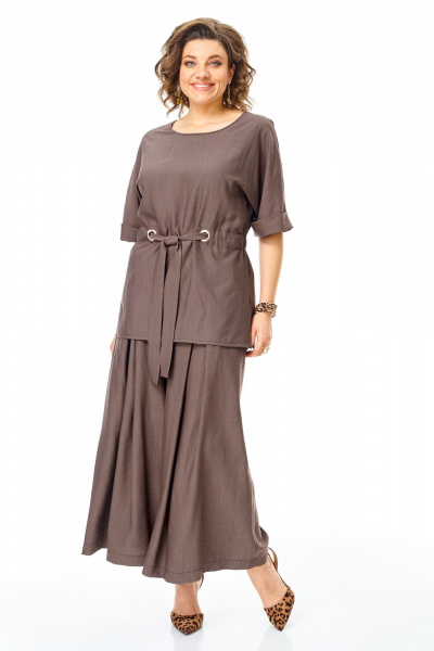 Блуза, брюки VI ORO VR-1267 шоколад - фото 22