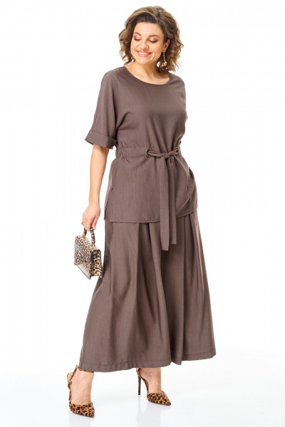 Блуза, брюки VI ORO VR-1267 шоколад - фото 20