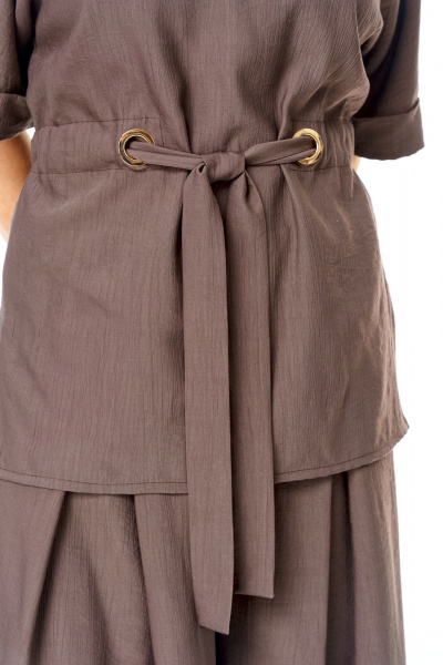 Блуза, брюки VI ORO VR-1267 шоколад - фото 16