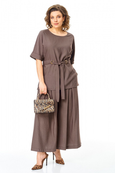 Блуза, брюки VI ORO VR-1267 шоколад - фото 13