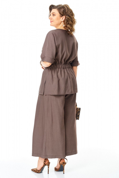Блуза, брюки VI ORO VR-1267 шоколад - фото 10
