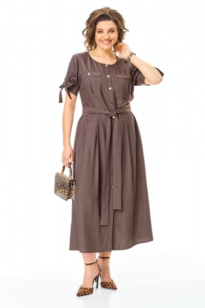 Платье VI ORO VR-1180 шоколад - фото 22