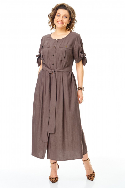 Платье VI ORO VR-1180 шоколад - фото 20