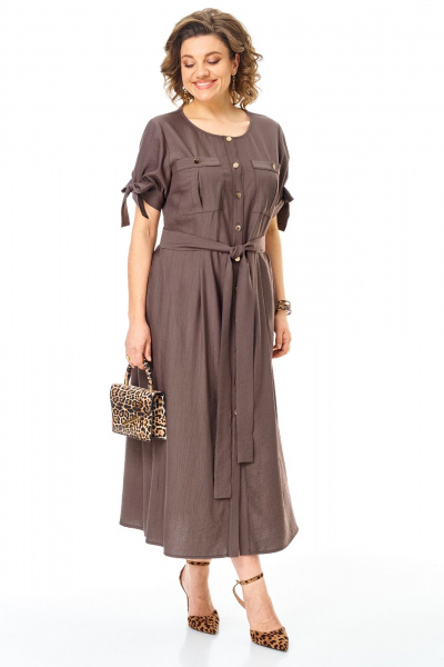 Платье VI ORO VR-1180 шоколад - фото 19