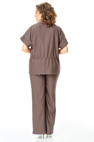 Брюки, жакет, топ VI ORO VR-1181 шоколад - фото 19