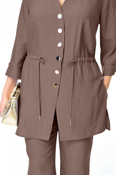 Блуза, брюки VI ORO VR-1261 шоколад - фото 7