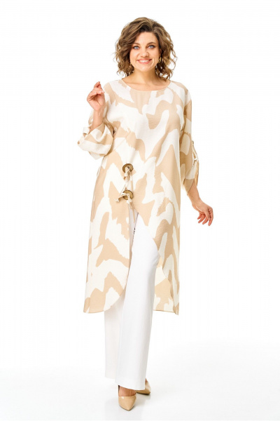 Брюки, туника VI ORO VR-1168 бежевый_облака - фото 6