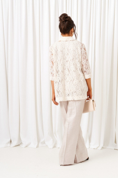 Блуза, брюки, топ Beautiful&Free 6425 жемчужный - фото 6