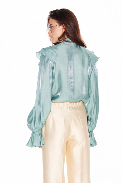 Блуза ELLETTO 3944 бирюза - фото 6