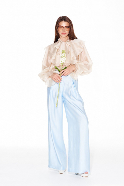 Блуза ELLETTO 3944 сливочный - фото 2