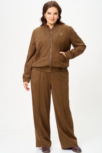 Брюки, бомбер SOVA 11312 коричневый - фото 1