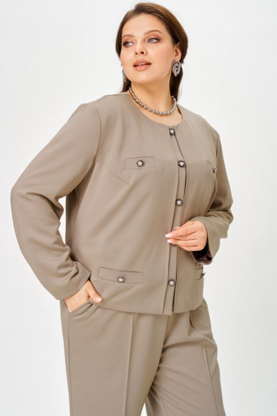 Брюки, жакет SOVA 11313 серый - фото 3