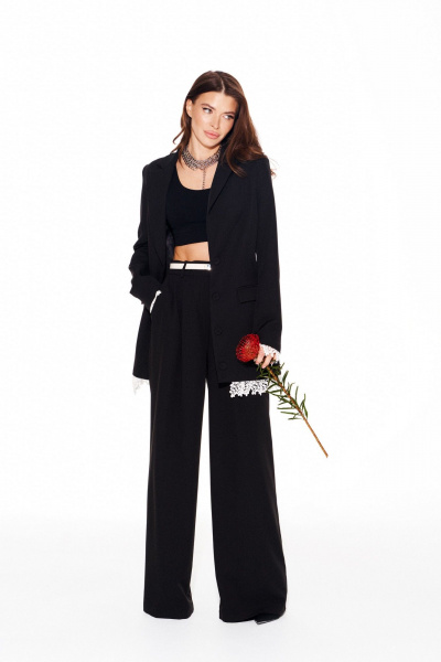 Жакет ELLETTO 3951 черный - фото 8