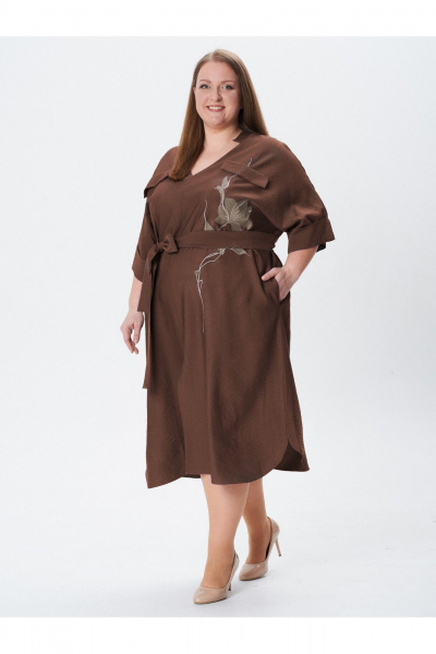 Платье Condra 4394 коричневый - фото 1