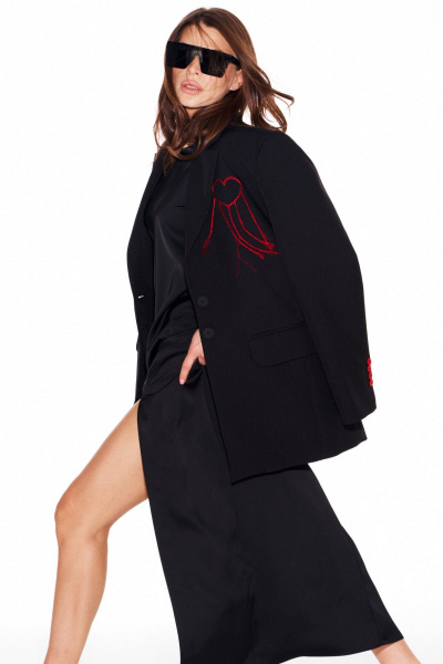 Жакет ELLETTO 3957 черный - фото 12