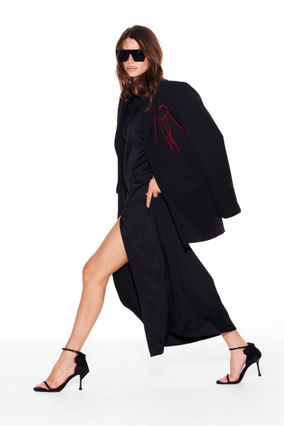 Жакет ELLETTO 3957 черный - фото 11