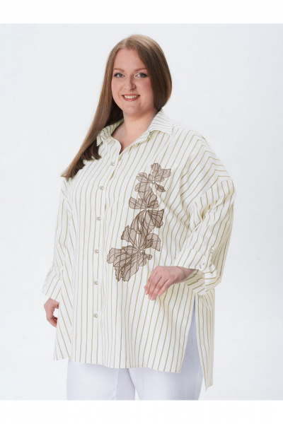 Блуза Condra 16286 молочный-бежевый - фото 1