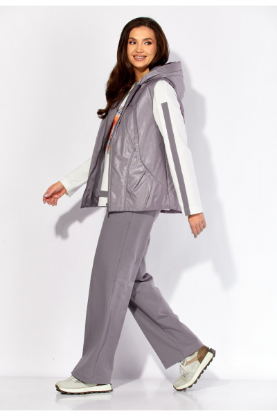 Брюки, жилет, свитшот TAiER 1425 серый - фото 5