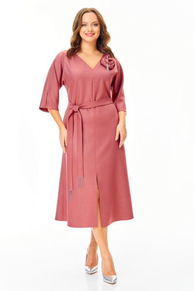 Платье T&N 7711 терракот - фото 3