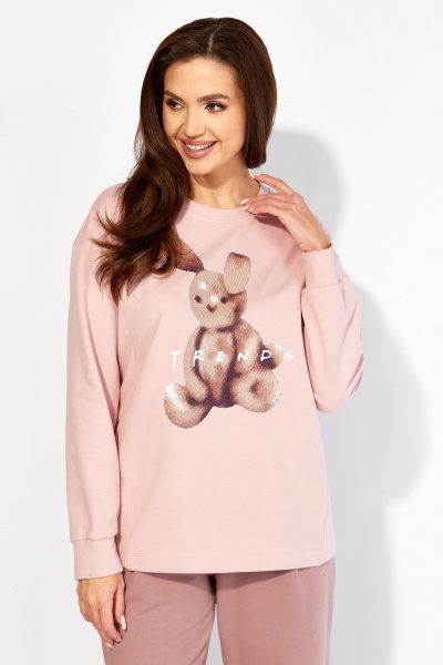 Брюки, жилет, свитшот TAiER 1417 розовый - фото 6