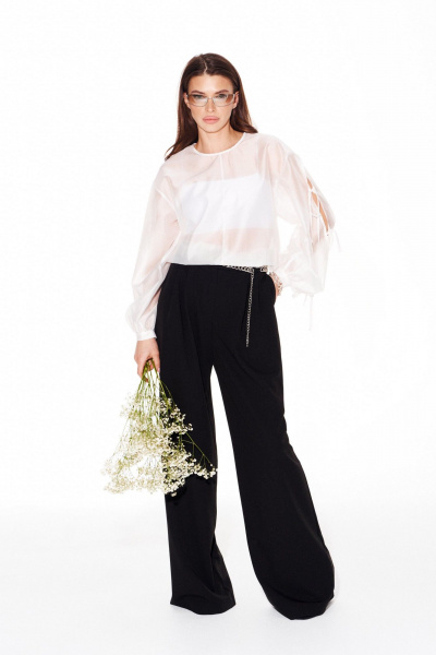 Блуза ELLETTO 3983 молочный - фото 1