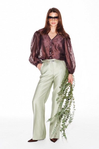 Блуза ELLETTO 3993 коричневый - фото 1