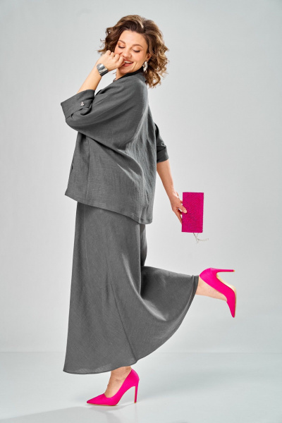 Рубашка, юбка Диомант 2152 графит - фото 10
