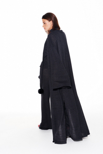 Брюки, кардиган, топ ELLETTO 5339 графит - фото 8