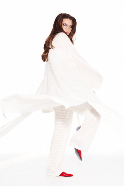 Брюки, кардиган, топ ELLETTO 5339 молочный - фото 7