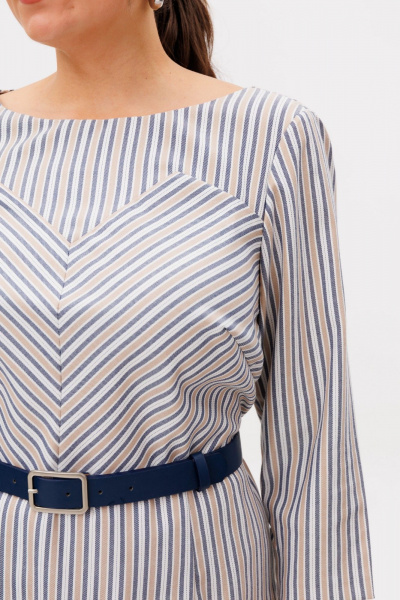 Платье Anelli 1591 дымчатый - фото 7