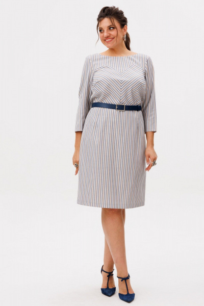 Платье Anelli 1591 дымчатый - фото 6