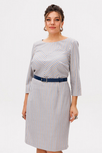 Платье Anelli 1591 дымчатый - фото 2