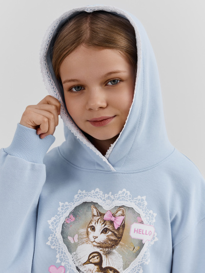 Худи Mark Formelle 128000-1/25-40164П-7 небо_печать_3_сл_на_пол - фото 3