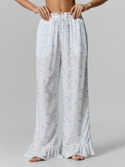 Брюки Mark Formelle 532433/25-39839ПП-9 цветы_на_св.молочном - фото 1