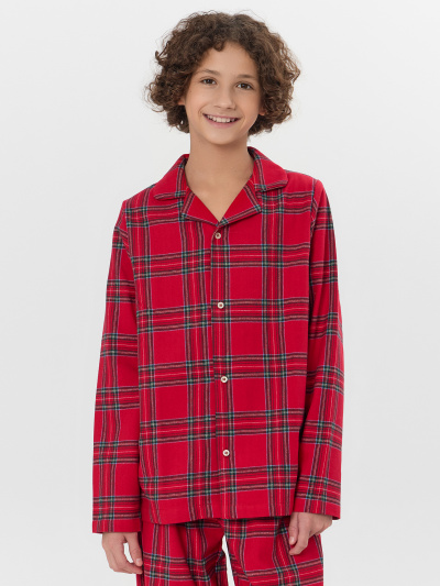 Брюки, рубашка Mark Formelle 563336/25-37727ПП-9 клетка_на_красном - фото 1