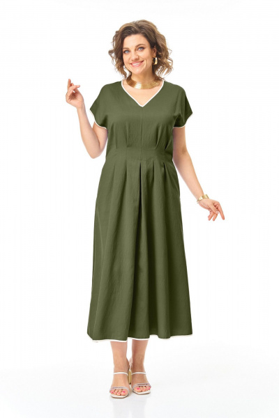 Платье VI ORO VR-1258 олива - фото 9