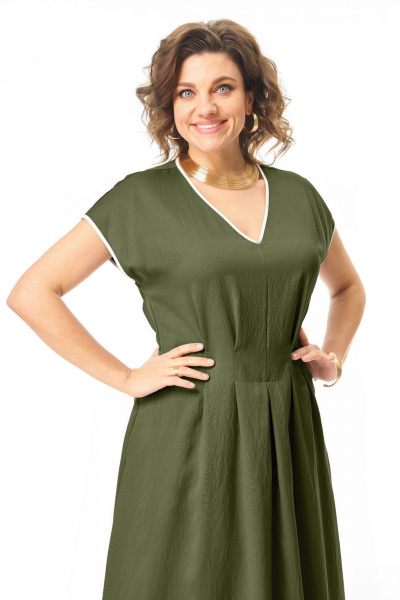 Платье VI ORO VR-1258 олива - фото 3